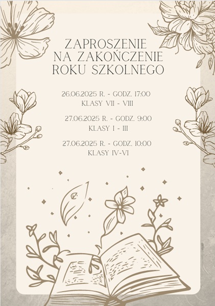 Zakończenie roku szkolnego