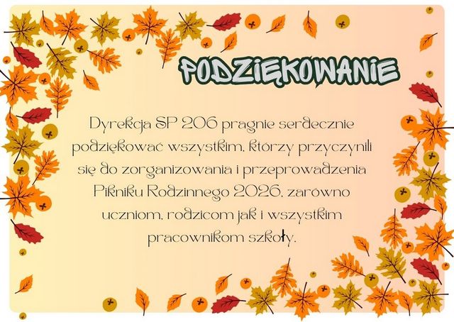 Podziękowanie