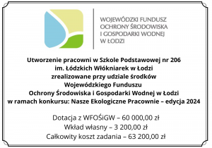Informacja o finansowaniu ekopracowni