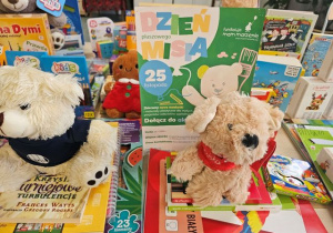 Pluszowe misie i inne zabawki zebrane podczas akcji.