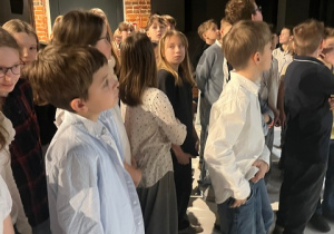 Zwiedzanie zaplecza teatru.