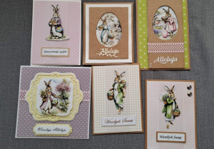 Kartki świąteczne wykonane dla pensjonariuszy DPS.