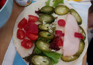 Tortilla o tematyce Dzikiego Zachodu.