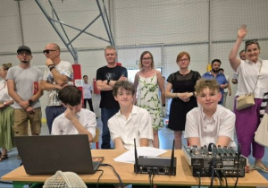 Ekipa odpowiedzialna za nagłośnienie.